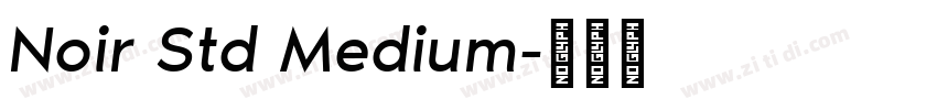 Noir Std Medium字体转换